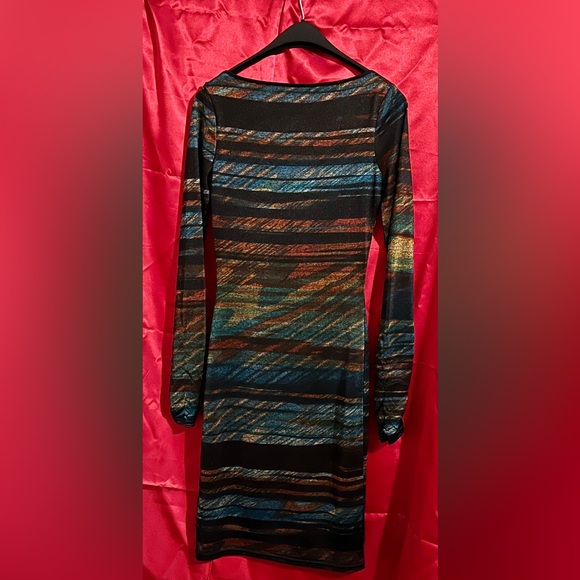 Reiss 1971 Dress Bodycon Black Rainbow
Size Small - Picture 4 of 12